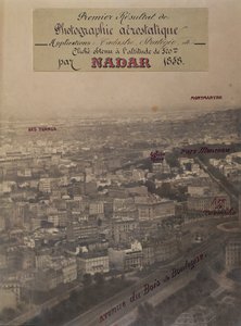 Luftfoto af Paris, ca. 1868